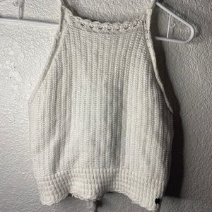 Hollister Crocheted Top Large